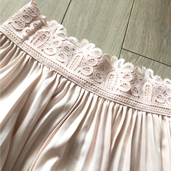 Seed Heritage Pleated Off Shoulder Top in Light Pink Size S - Picture 5 of 10